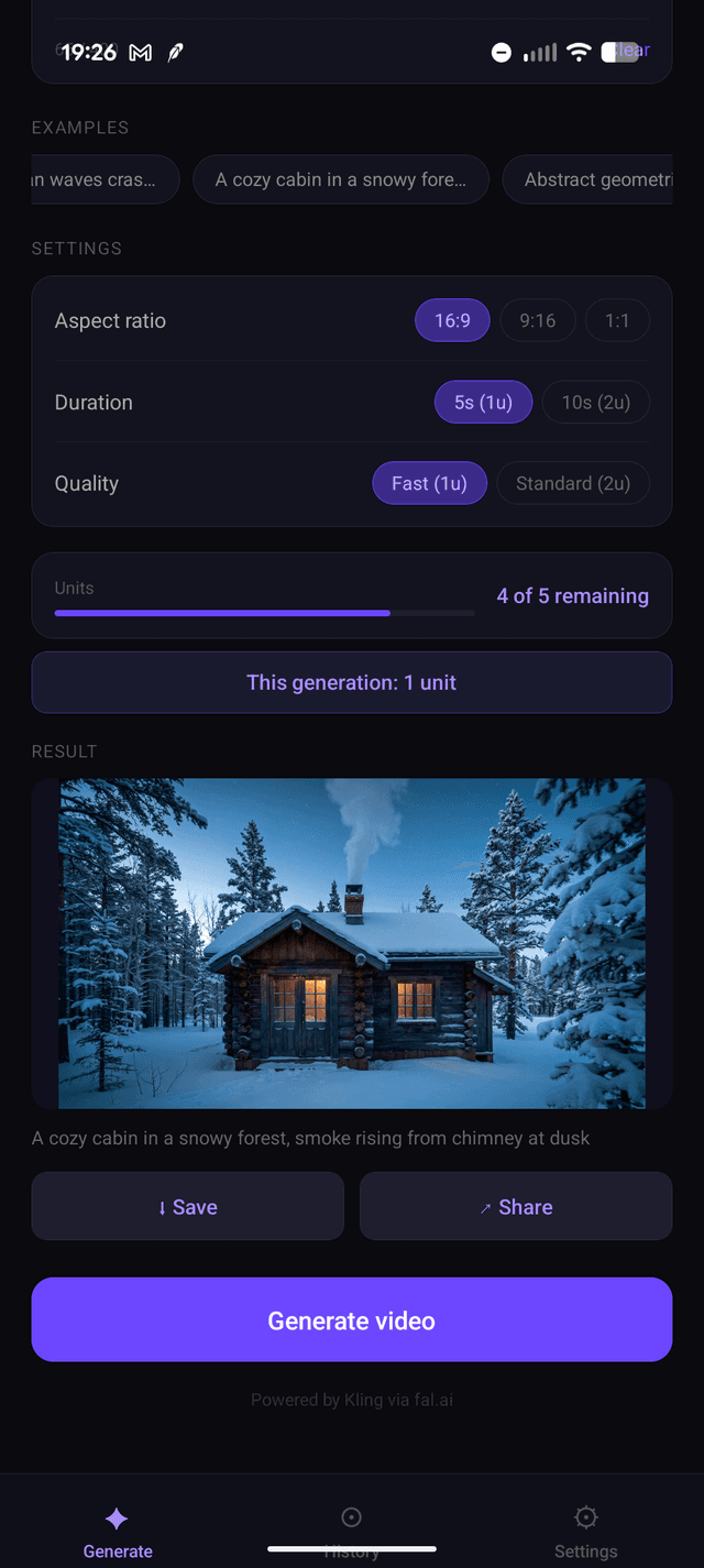 Vidsmia Options & Quality Settings
